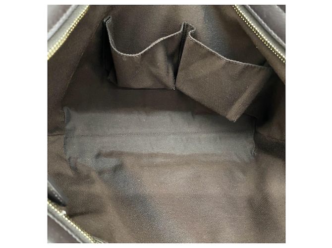 GUCCI GG Supreme Logo Leder-Tote-Bag Braun Beige - Ansicht 9
