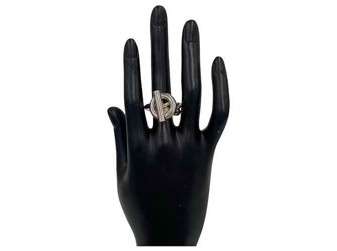 Hermès Hermes Croisette Bandring Silber - Ansicht 2