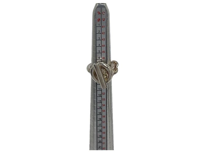 Hermès Hermes Croisette Bandring Silber - Ansicht 7