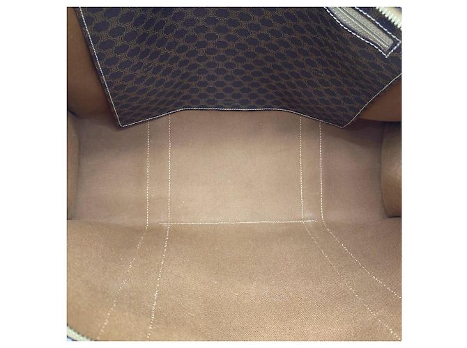 Céline Celine Vintage Macadam Blazon Leder Tote Bag Braun - Ansicht 9