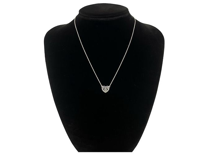 Tiffany & Co Collana Tiffany Vintage Enchanted Heart Argento - vista 2