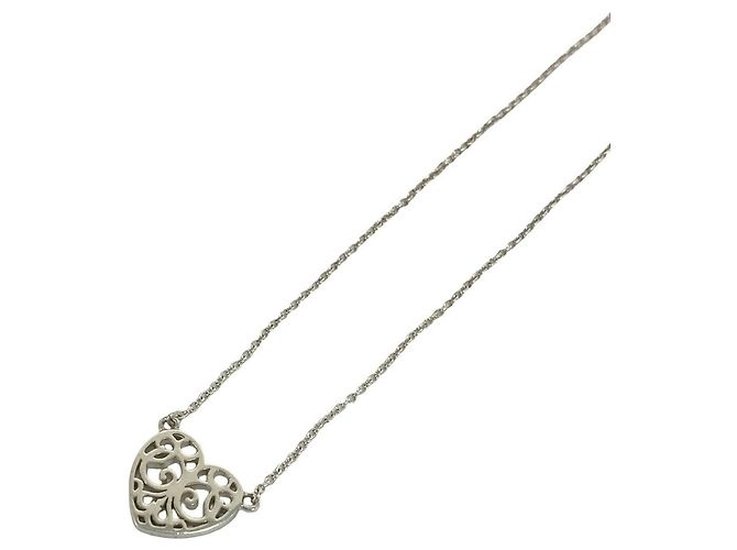 Tiffany & Co Collana Tiffany Vintage Enchanted Heart Argento - vista 4