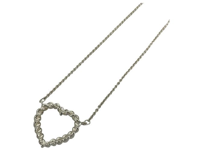 Tiffany & Co Collana Tiffany Vintage Twist Heart Argento - vista 4