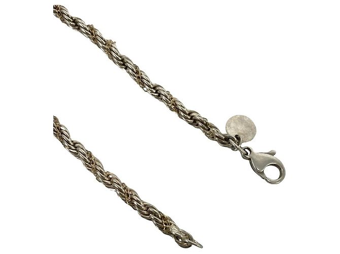 Tiffany & Co Bracciale Tiffany Vintage Twist Rope Argento D'oro - vista 4