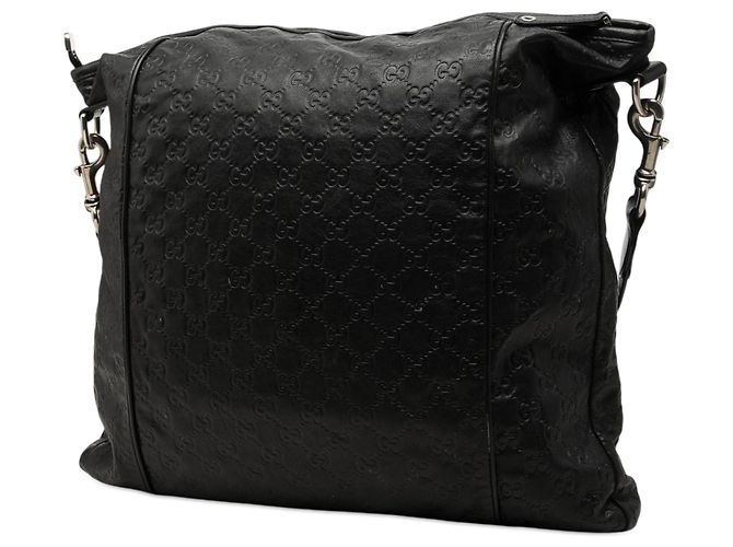 Borsa a tracolla Gucci Black Guccissima Nero - vista 2