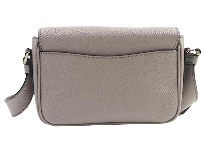 Prada Gray Saffiano Crossbody Marrone - vista 2
