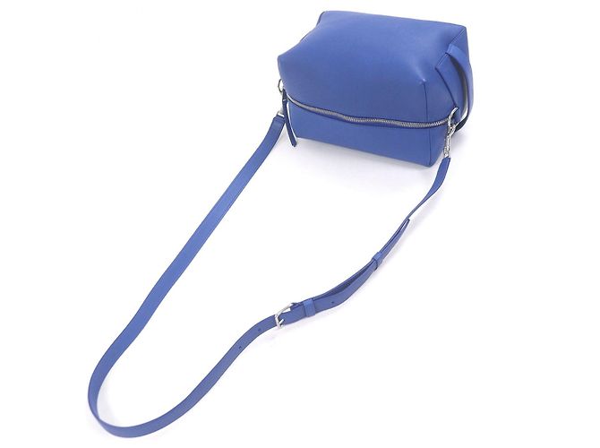 Céline Celine Take Away Crossbody in pelle di vitello blu - vista 11