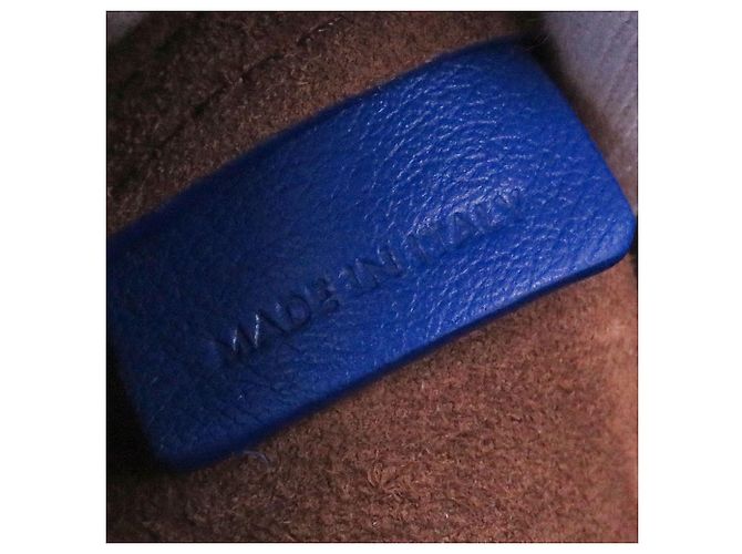 Céline Celine Take Away Crossbody in pelle di vitello blu - vista 6