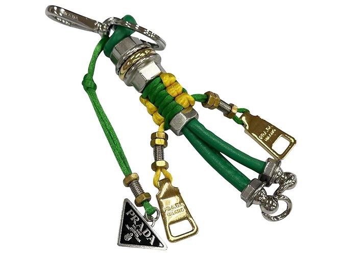 Prada Borsa a tracolla Vitello Daino Grigia Marrone - vista 10