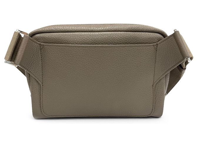 Prada Borsa a tracolla Vitello Daino Grigia Marrone - vista 3