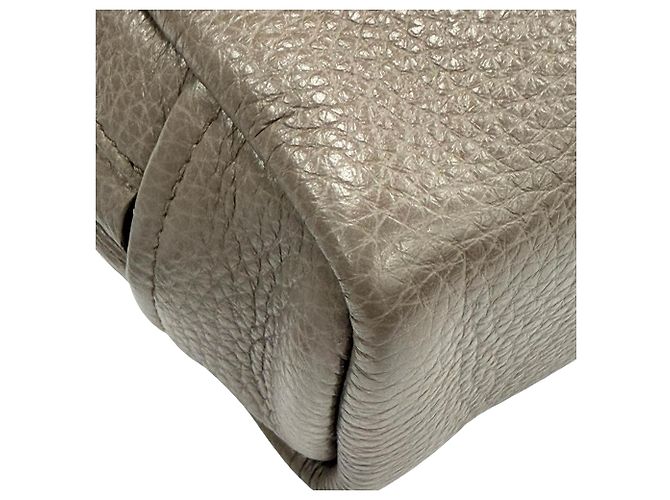 Prada Borsa a tracolla Vitello Daino Grigia Marrone - vista 7