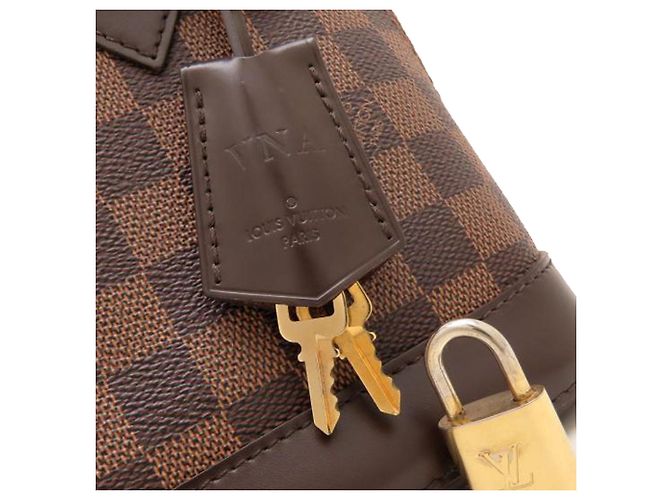 Louis Vuitton Brown Damier Ebene Alma BB Marrone - vista 7