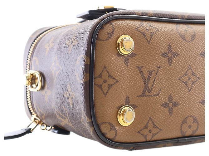 Louis Vuitton Brown Monogram Reverse Vanity PM Marrone - vista 12