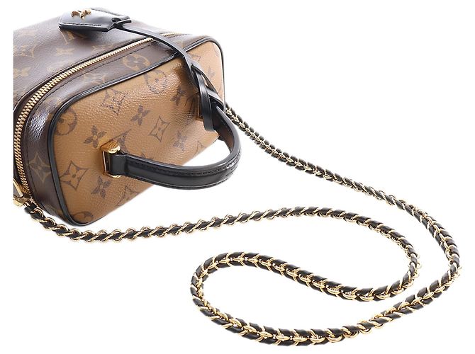 Louis Vuitton Brown Monogram Reverse Vanity PM Marrone - vista 14