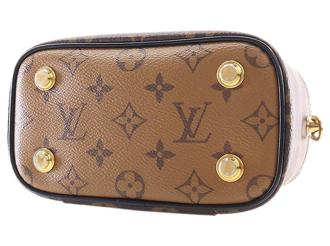 Louis Vuitton Brown Monogram Reverse Vanity PM Marrone - vista 5