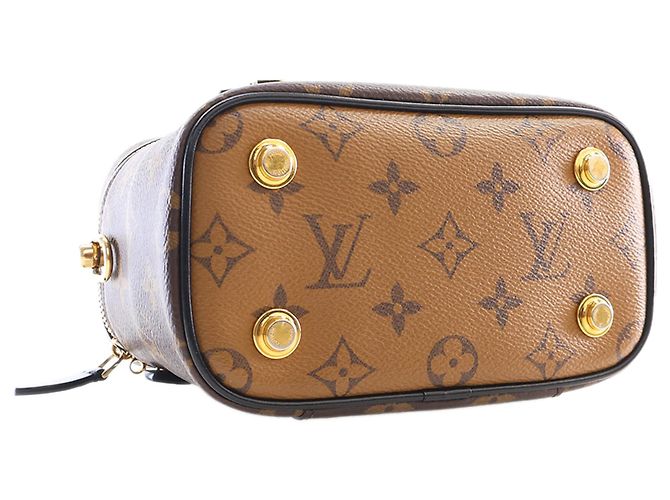 Louis Vuitton Brown Monogram Reverse Vanity PM Marrone - vista 6