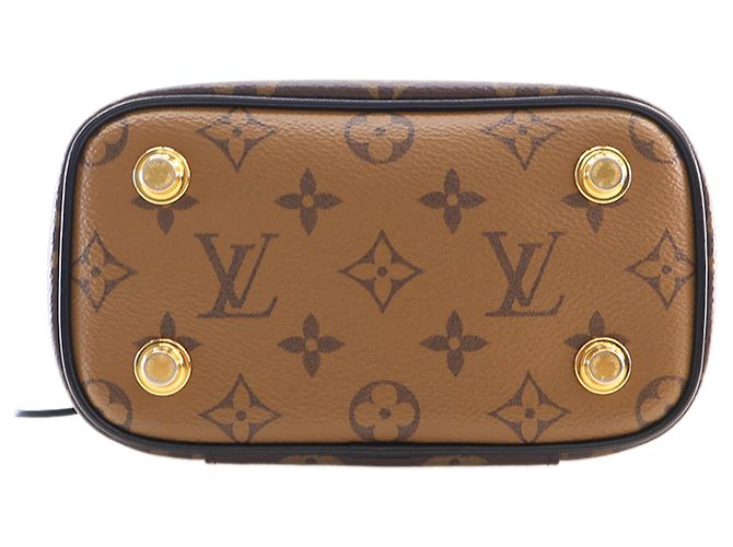 Louis Vuitton Brown Monogram Reverse Vanity PM Marrone - vista 7