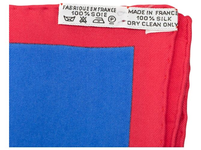 Hermès Red Parures des Sables Seidentuch 90 Rot - Ansicht 3