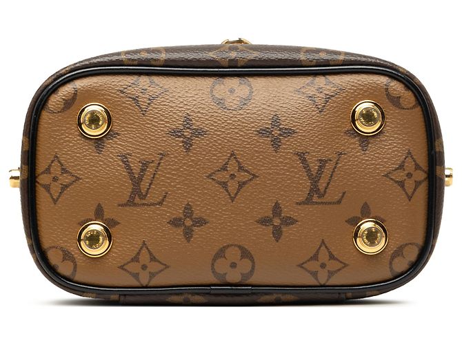 Louis Vuitton Brown Monogram Reverse Vanity PM Marrone - vista 3