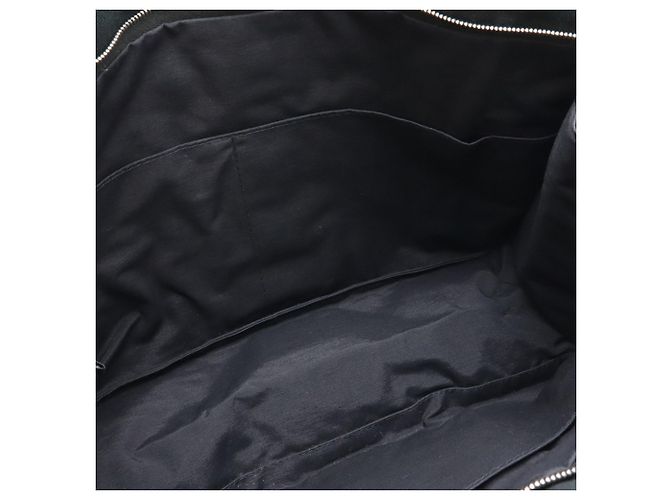 Clutch Hermès Fourre Tout in tela nera Nero - vista 3
