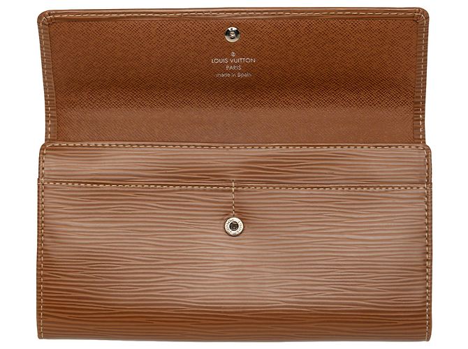 Carteira Longa Louis Vuitton Sarah em Couro Epi Castanho Marrom - vista 4