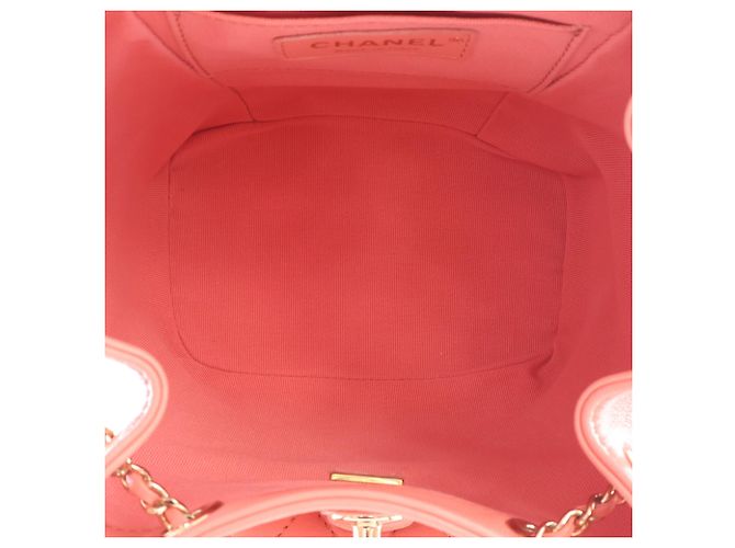 Chanel Duma Small Rucksack aus rosa Lammleder Pink - Ansicht 10