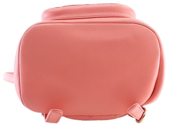 Chanel Duma Small Rucksack aus rosa Lammleder Pink - Ansicht 5