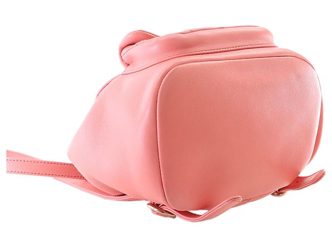 Chanel Duma Small Rucksack aus rosa Lammleder Pink - Ansicht 9