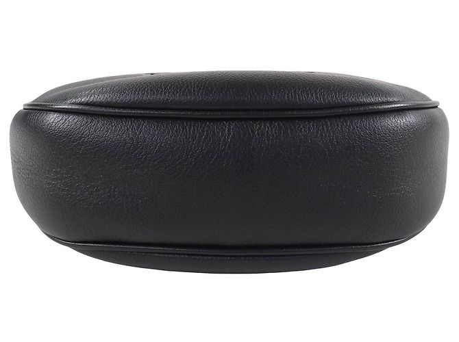 Céline Celine Heloise Crossbody em couro de bezerro granulado macio Small Preto - vista 3