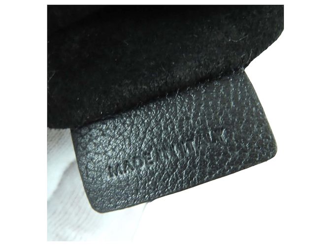 Céline Celine Heloise Crossbody em couro de bezerro granulado macio Small Preto - vista 7