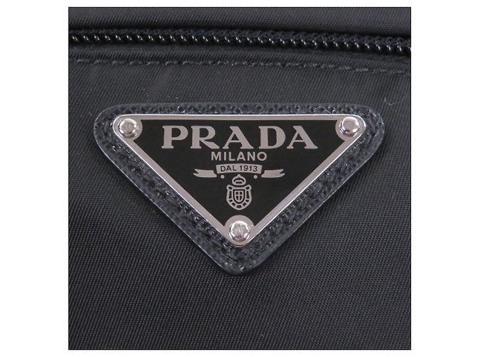 Prada Black Saffiano Trimmed Re Nylon Belt Bag - view 4