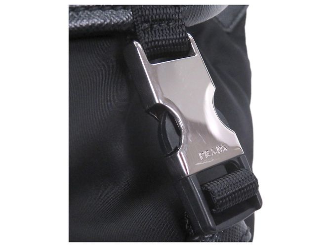 Prada Black Saffiano Trimmed Re Nylon Belt Bag - view 8