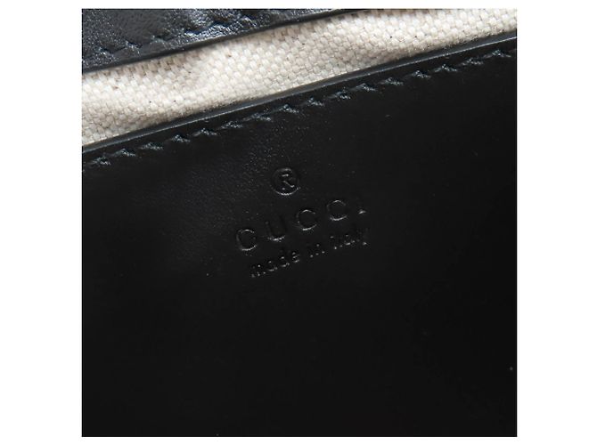 Borsa Satchel Gucci GG Matelassé Piccola in Pelle Nera Nero - vista 5