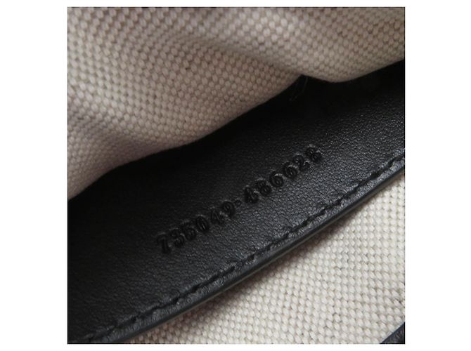 Borsa Satchel Gucci GG Matelassé Piccola in Pelle Nera Nero - vista 6