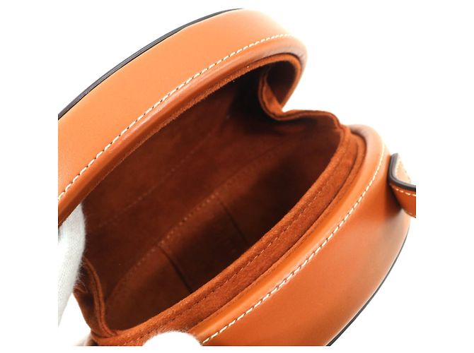 Céline Celine Cuir Triomphe ovale Handtasche aus braunem Kalbsleder - Ansicht 4
