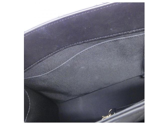 Borsa a tracolla Chanel 90672 in pelle di vitello nera Nero - vista 8