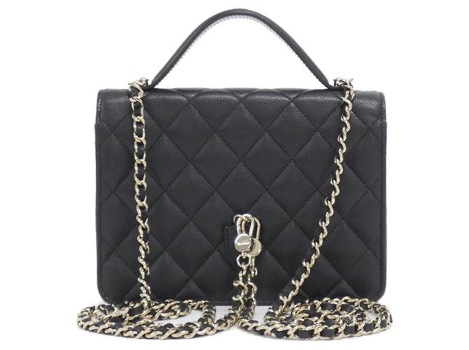 Timeless Zaino Chanel AP4406 in pelle di vitello grana nera Nero - vista 2
