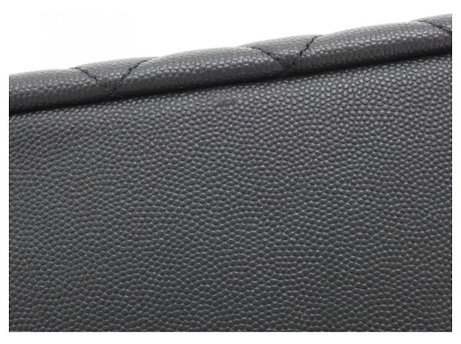 Borsa Chanel 93750 Nera e Bordeaux in pelle di vitello Nero Bordò - vista 4