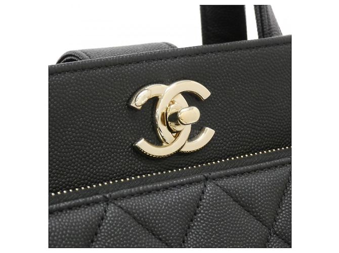 Borsa Chanel 93750 Nera e Bordeaux in pelle di vitello Nero Bordò - vista 6