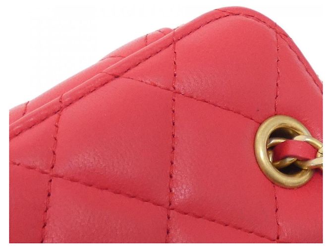 Borsa a tracolla Chanel AP1447 in pelle rossa Rosso - vista 6