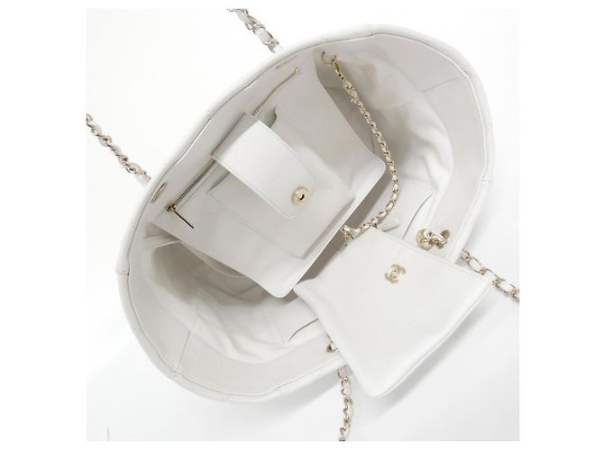 Borsa Chanel AS3817 Bianco - vista 7