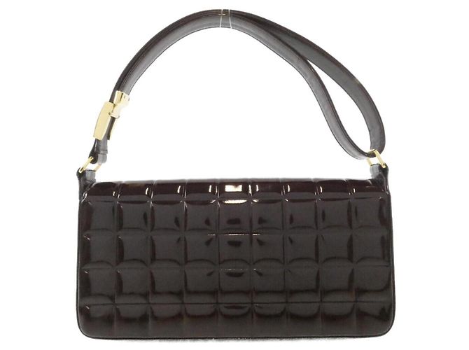 Borsa a tracolla Chanel Chocolate Bar Line 17370 Bordò - vista 2