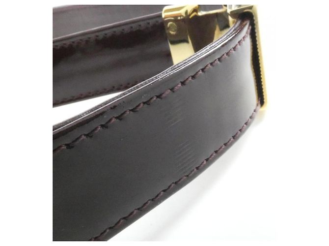 Borsa a tracolla Chanel Chocolate Bar Line 17370 Bordò - vista 5