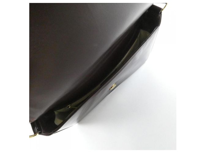 Borsa a tracolla Chanel Chocolate Bar Line 17370 Bordò - vista 7