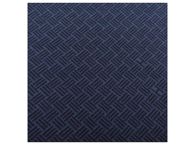 Hermès Stola in seta e cashmere Hermes Blu Blu navy - vista 4