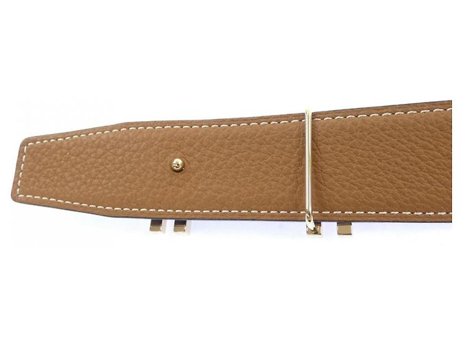 Hermès Hermes H AU CARRE 32mm Wendelgürtel Braun Schwarz - Ansicht 3
