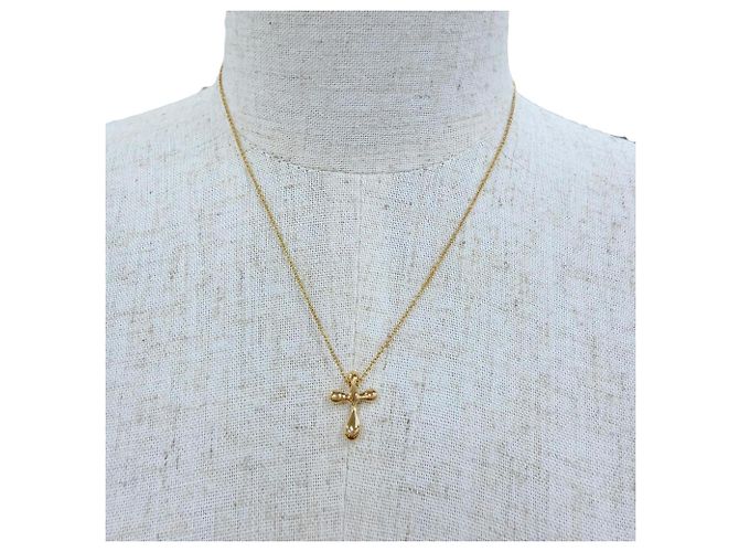 Tiffany & Co Collana Croce Elsa Peretti Small di Tiffany D'oro - vista 3