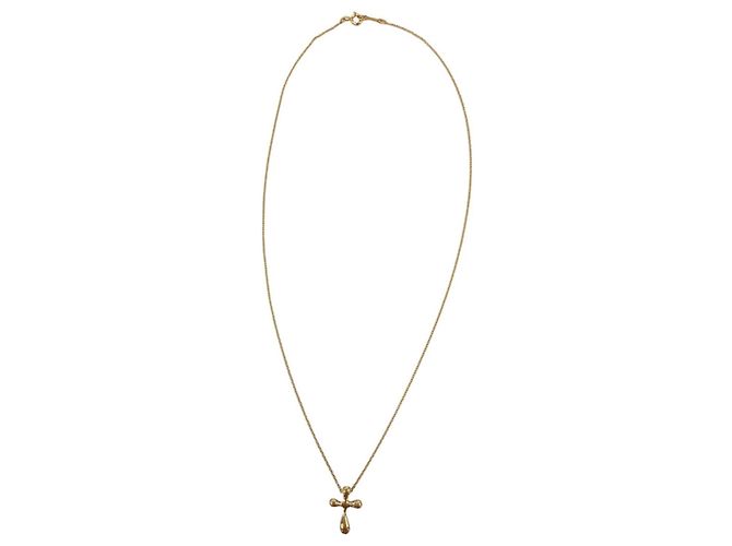 Tiffany & Co Collana Croce Elsa Peretti Small di Tiffany D'oro - vista 5