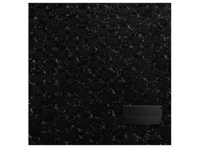 Stola in cashmere Saint Laurent in nero - vista 4
