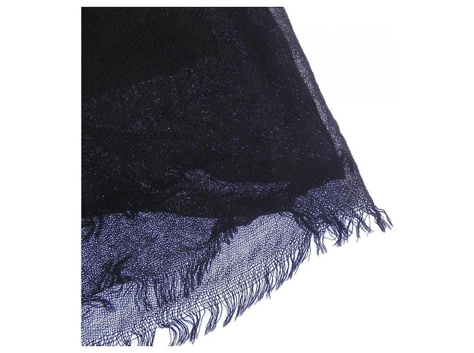 Sciarpa in cashmere Saint Laurent Nero - vista 2